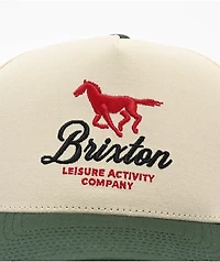 Brixton Leisure Activity Netplus Pine Needle & Whitecap Snapback Hat