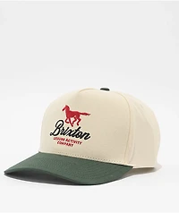 Brixton Leisure Activity Netplus Pine Needle & Whitecap Snapback Hat