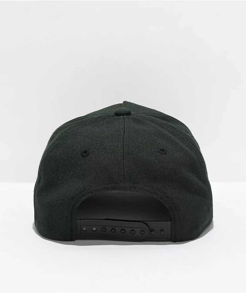 Brixton Linwood Black Snapback Hat