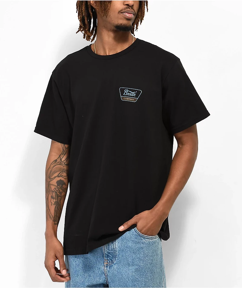 Brixton Linwood Black T-Shirt