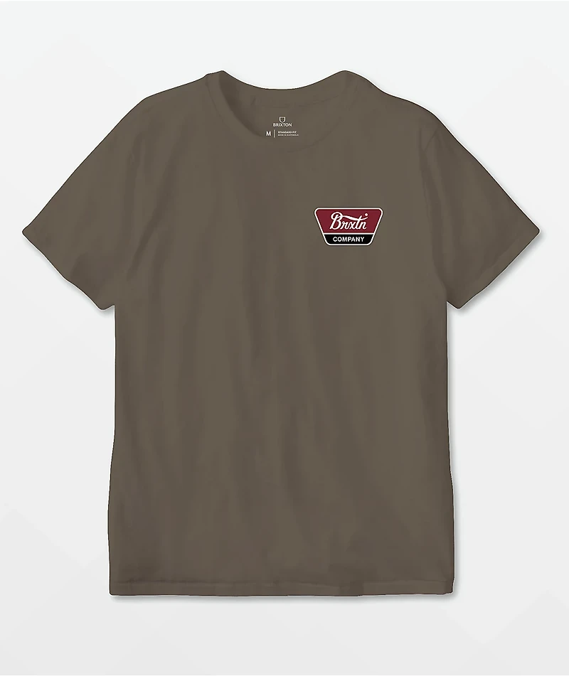 Brixton Linwood Brown T-Shirt