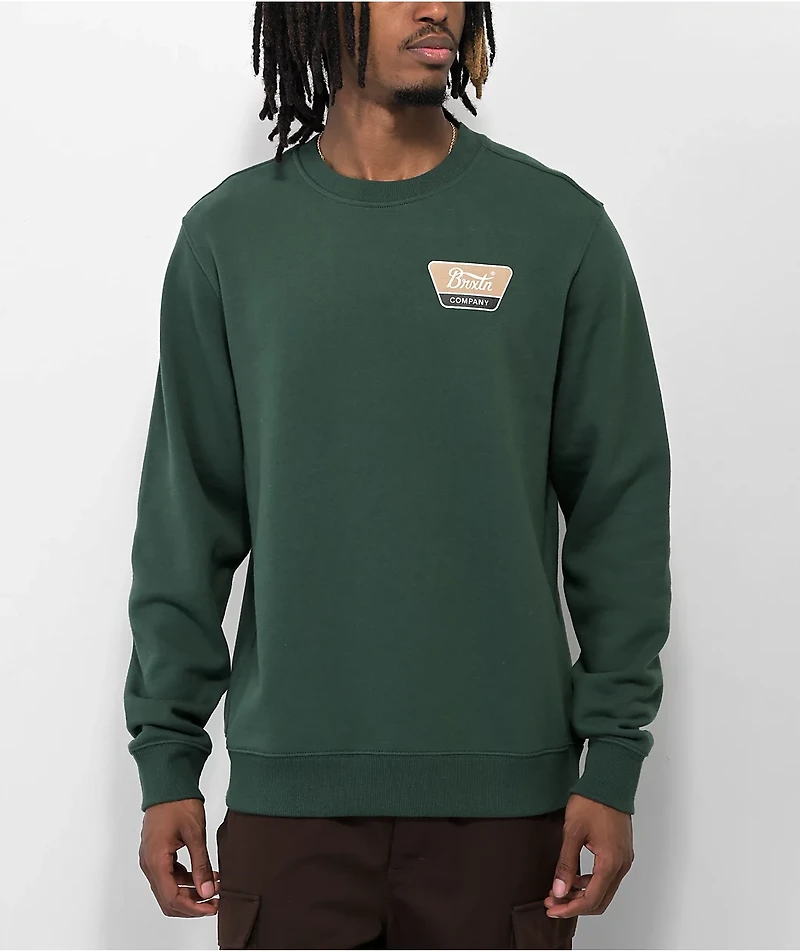 Brixton Linwood Green Crewneck Sweatshirt