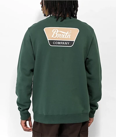 Brixton Linwood Green Crewneck Sweatshirt