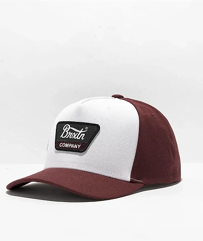Brixton Linwood Mahogany Snapback Hat