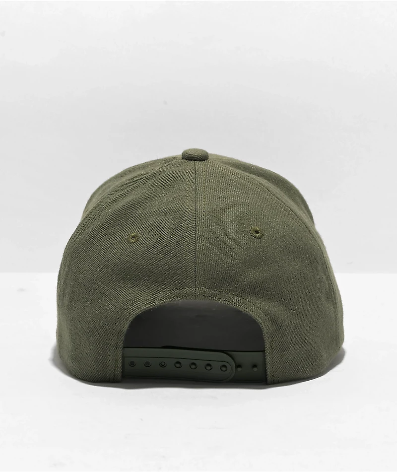 Brixton Linwood Olive Snapback Hat