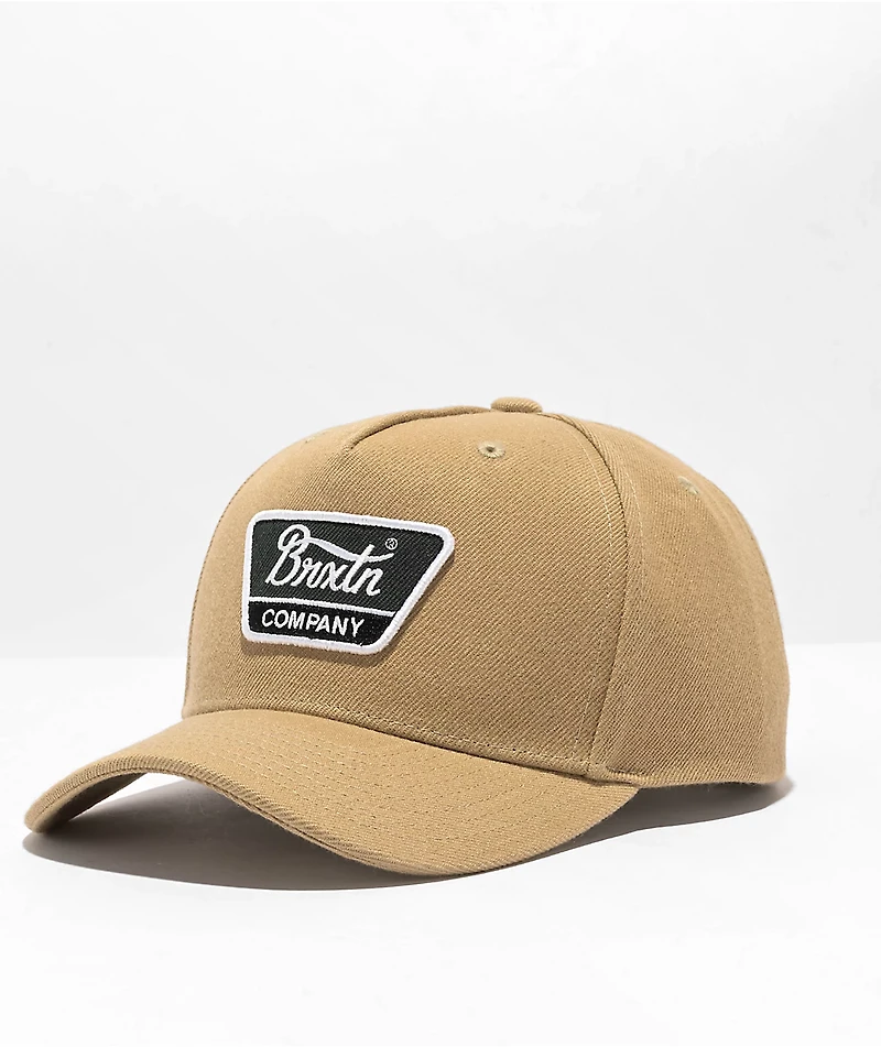 Brixton Linwood Sand Snapback Hat