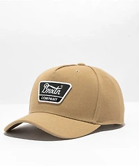 Brixton Linwood Sand Snapback Hat