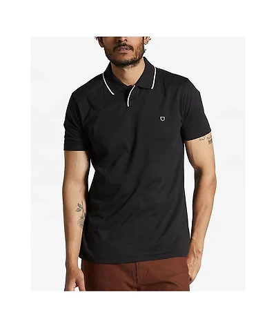 Brixton Mod Flex Black Polo Shirt