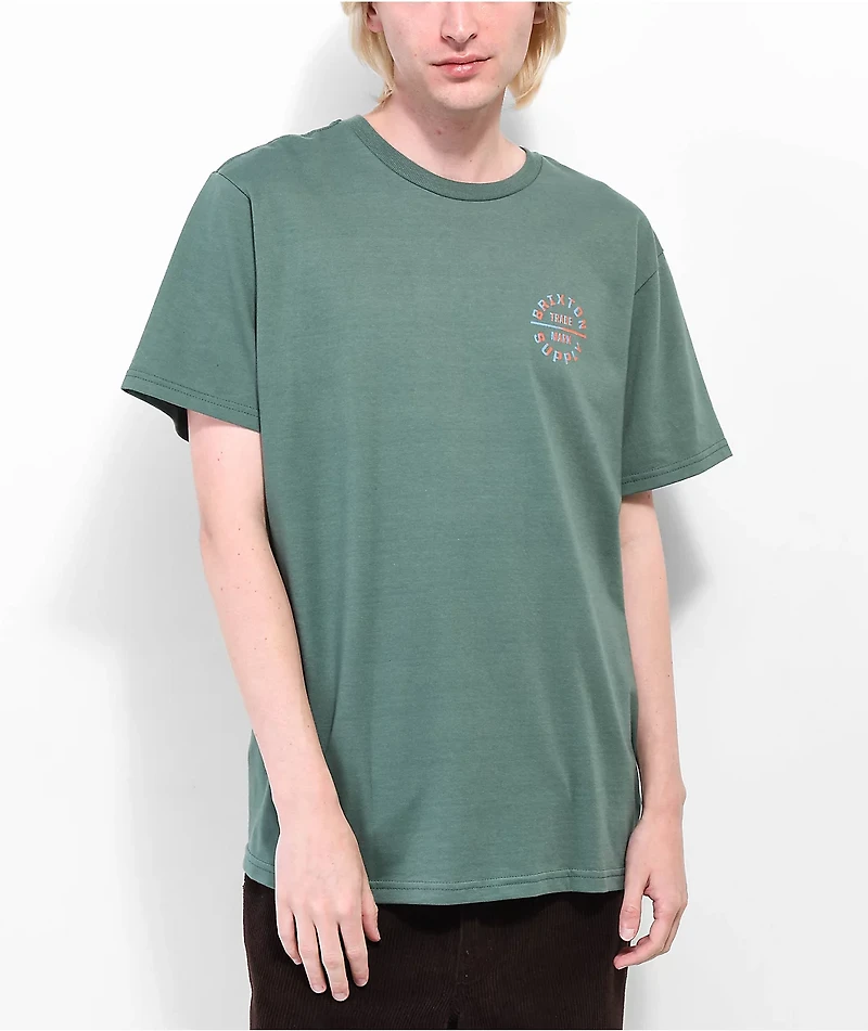 Brixton Oath Forest Green T-Shirt