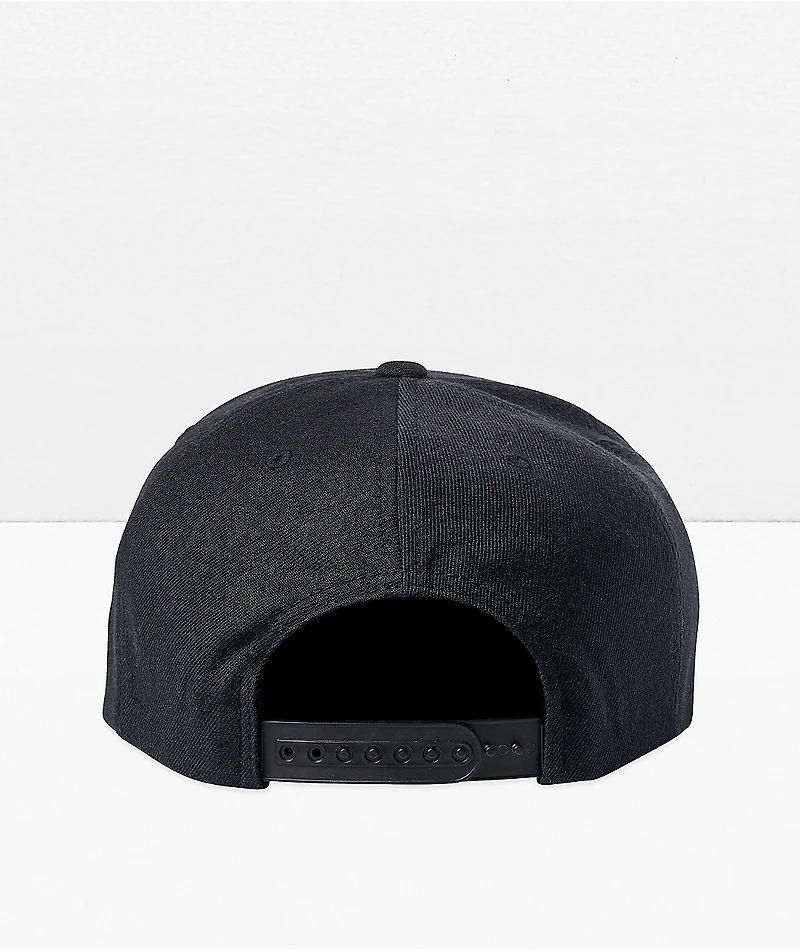 Brixton Oath II Black & Orange Snapback Hat