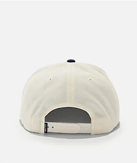 Brixton Oath III Off White & Midnight Blue Snapback Hat