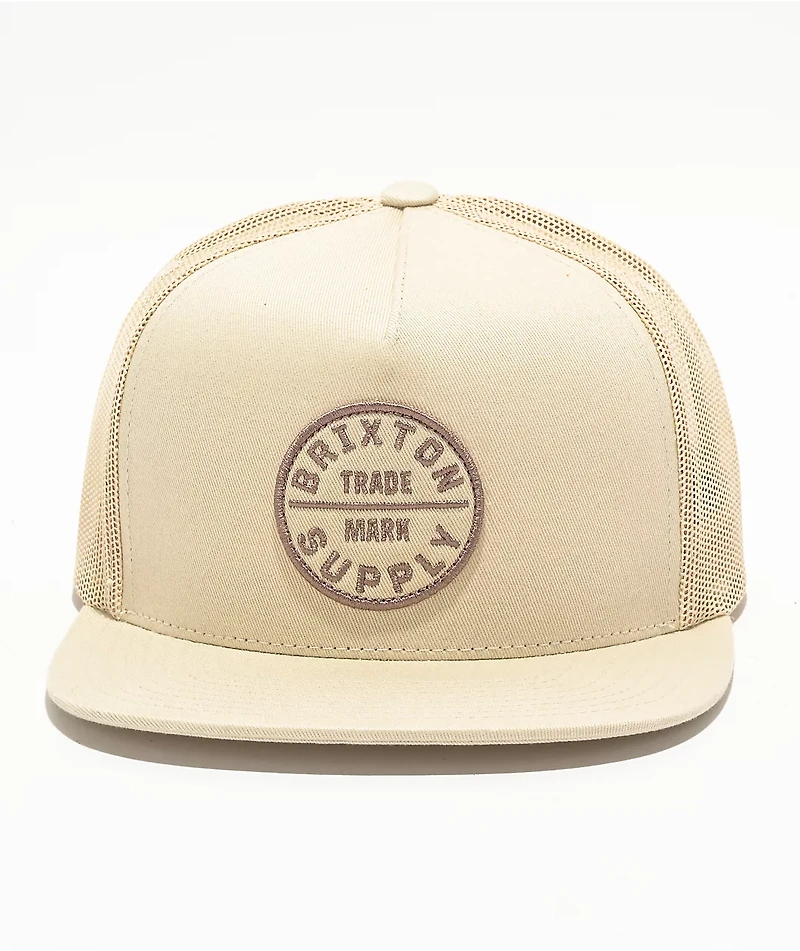 Brixton Oath Oat Milk Trucker Hat