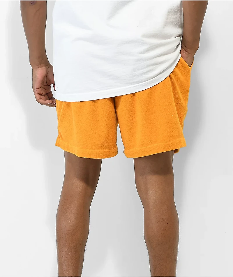 Brixton Pacific Reserve Orange Terry Cloth Shorts