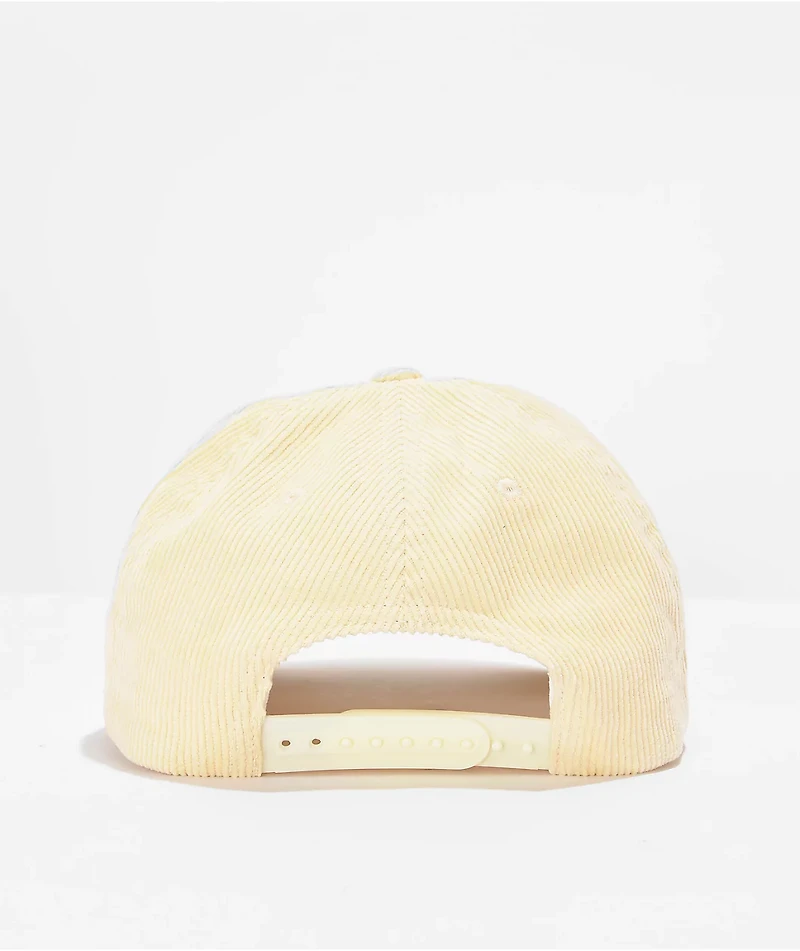 Brixton Parsons Netplus White Corduroy Snapback Hat