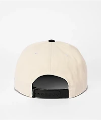 Brixton Predator Off White & Black Snapback Hat