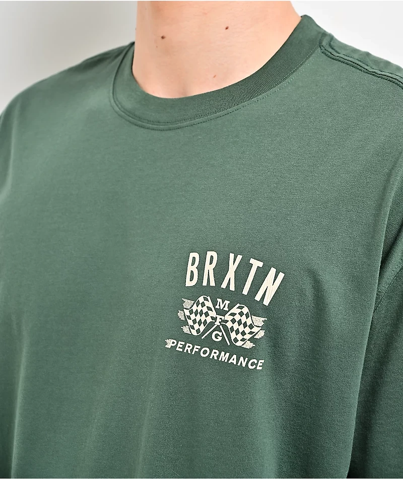 Brixton Primary Green Crop T-Shirt