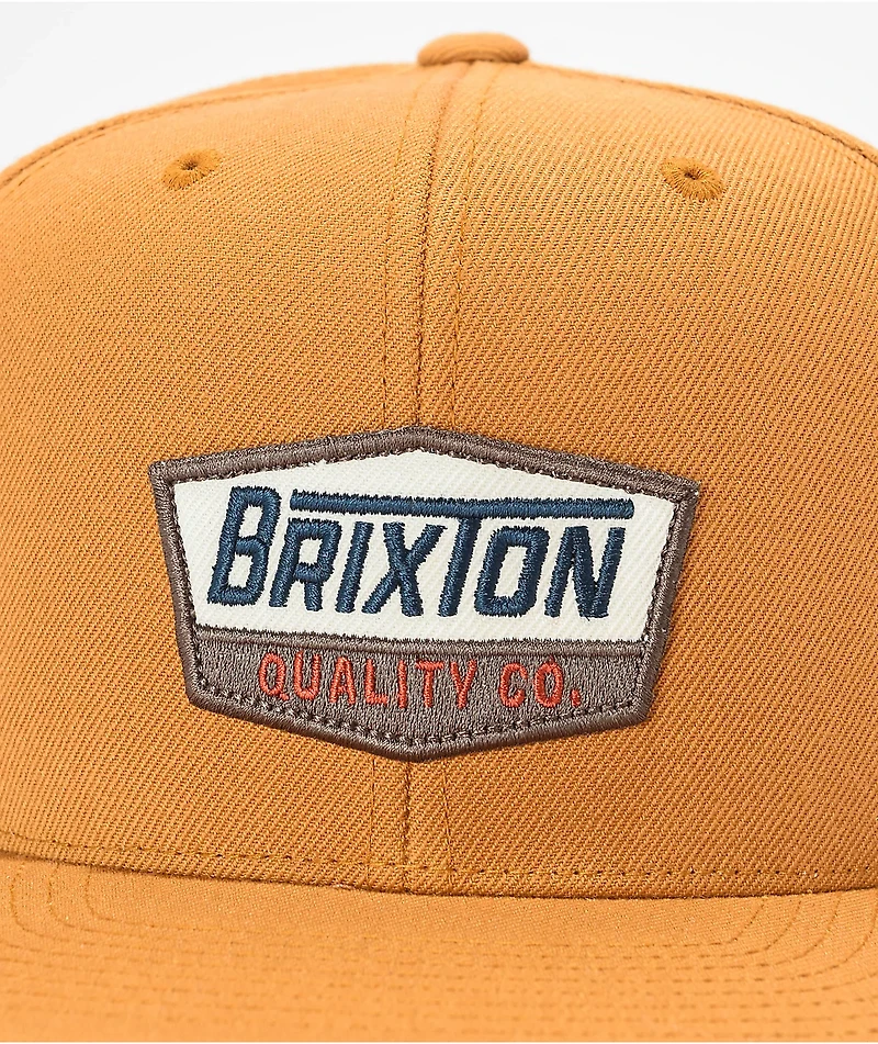 Brixton Regal Golden Brown Snapback Hat