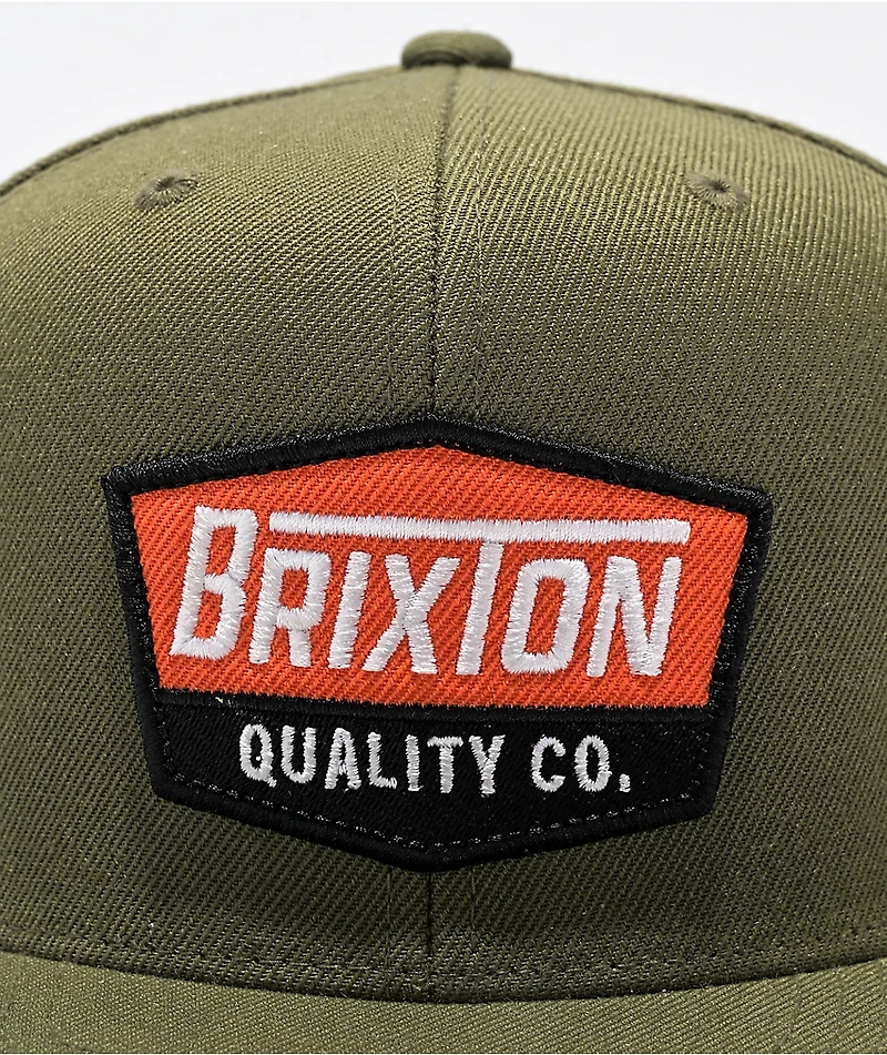 Brixton Regal Olive Green Snapback Hat