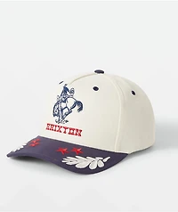 Brixton Rodeo Netplus® Natural & Navy Snapback Hat