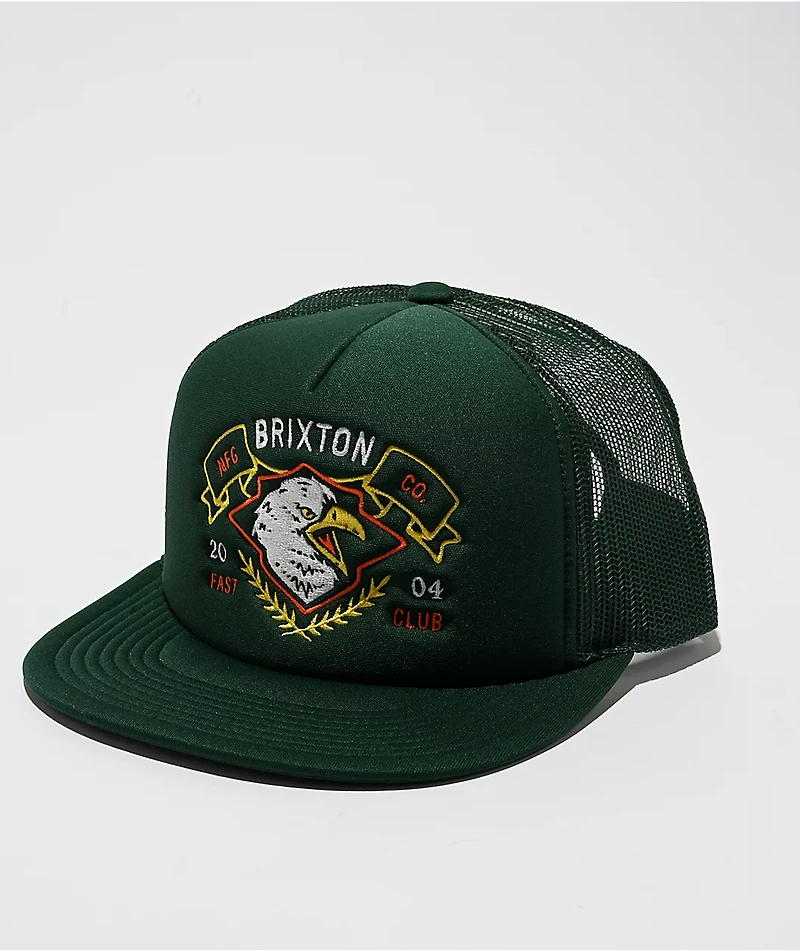 Brixton Ruckett Dark Green Trucker Hat