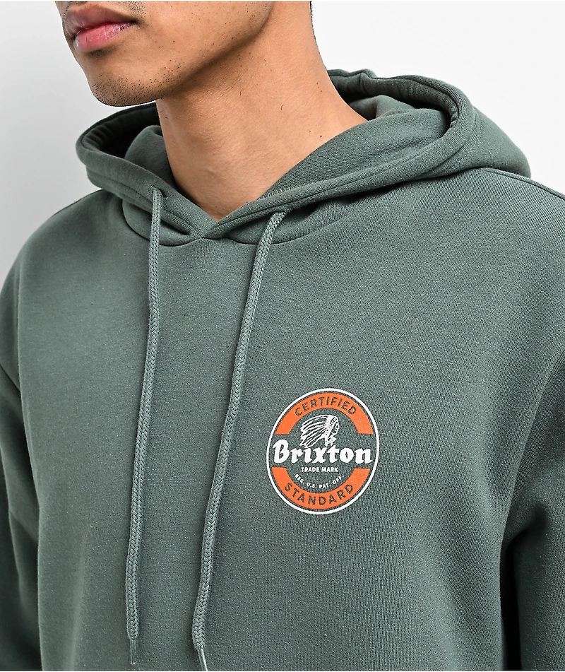 Brixton Soto Green Hoodie