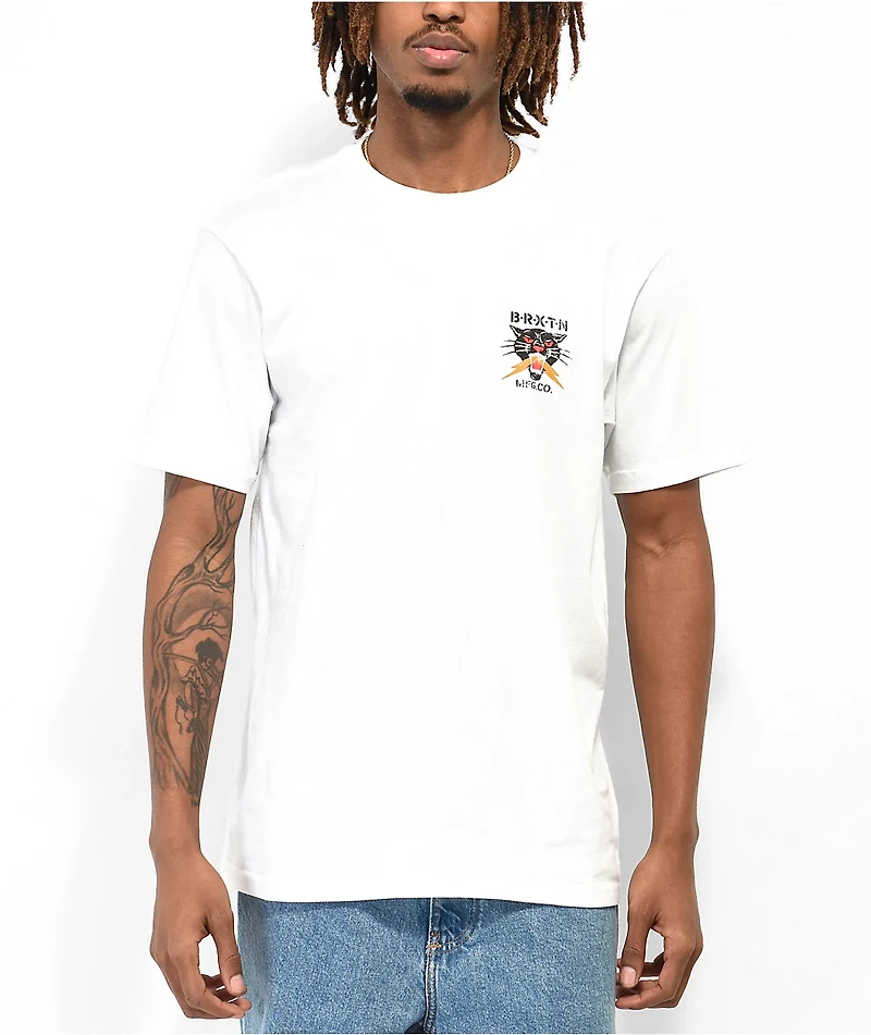 Brixton Sparks White T-Shirt