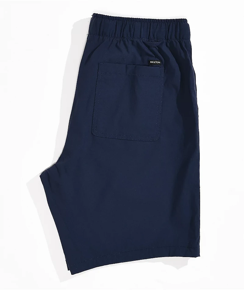 Brixton Steady Cinch Navy Shorts