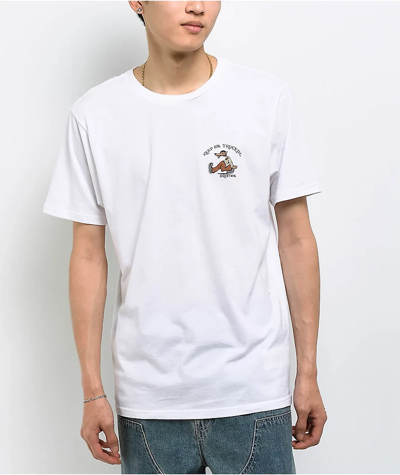 Brixton Stride White T-Shirt