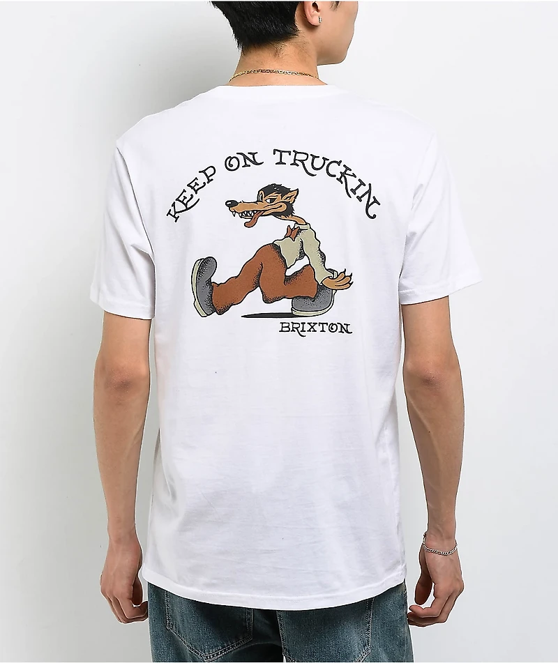 Brixton Stride White T-Shirt