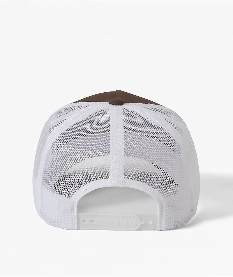 Brixton Tolman Brown & White Netplus® Trucker Hat