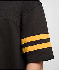 Brixton Vintage Washed Black & Ray Flower Mesh Football Jersey