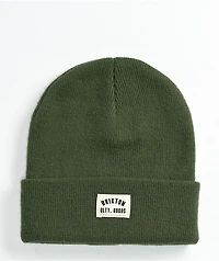 Brixton Woodburn Watch Dark Green Beanie