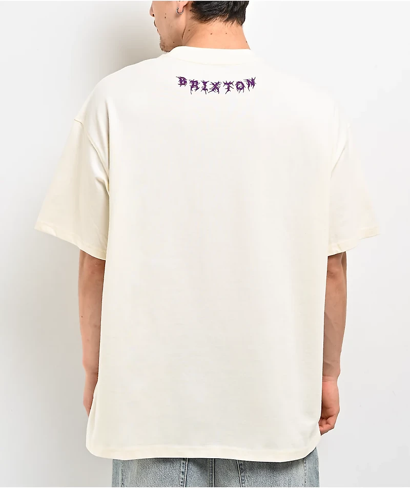 Brixton Zephyr Beige Oversized T-Shirt