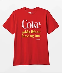 Brixton x Coca-Cola Having Fun Red T-Shirt