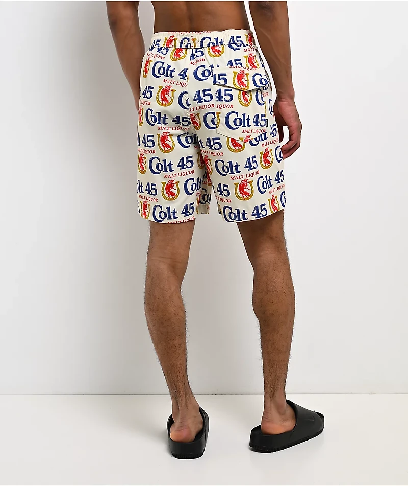 Brixton x Colt 45 Everyday Stretch Hybrid Ivory Shorts