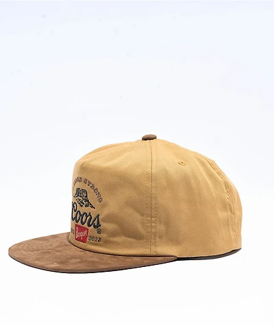 Brixton x Coors 150th Anniversary Arch Profile Canvas Brown Snapback Hat