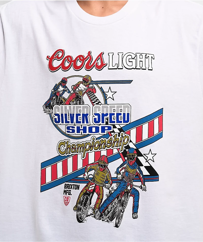 Brixton x Coors Berm White T-Shirt