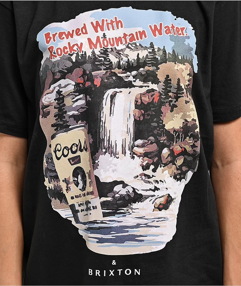 Brixton x Coors Bull Black T-Shirt