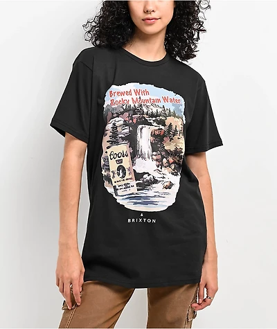 Brixton x Coors Bull Black T-Shirt