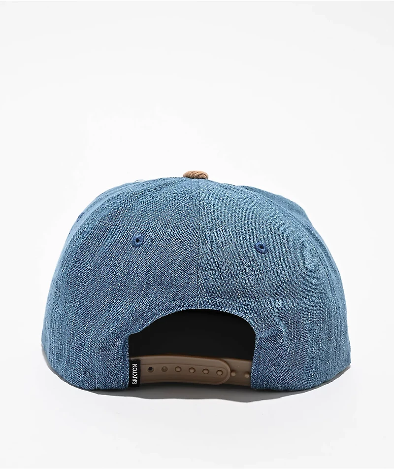 Brixton x Coors Colt Blue & Tan Snapback Hat