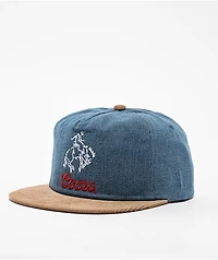 Brixton x Coors Colt Blue & Tan Snapback Hat