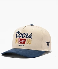 Brixton x Coors Crest Navy & Tan Netplus® Snapback Hat