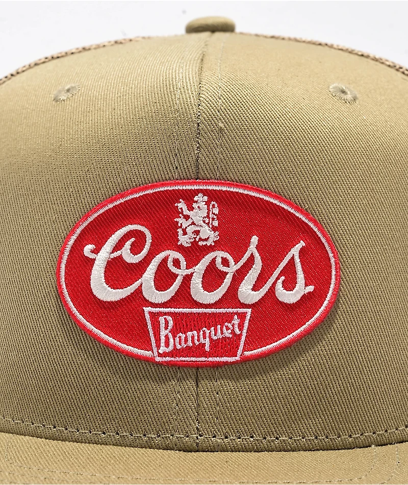 Brixton x Coors Griffen Khaki Trucker Hat