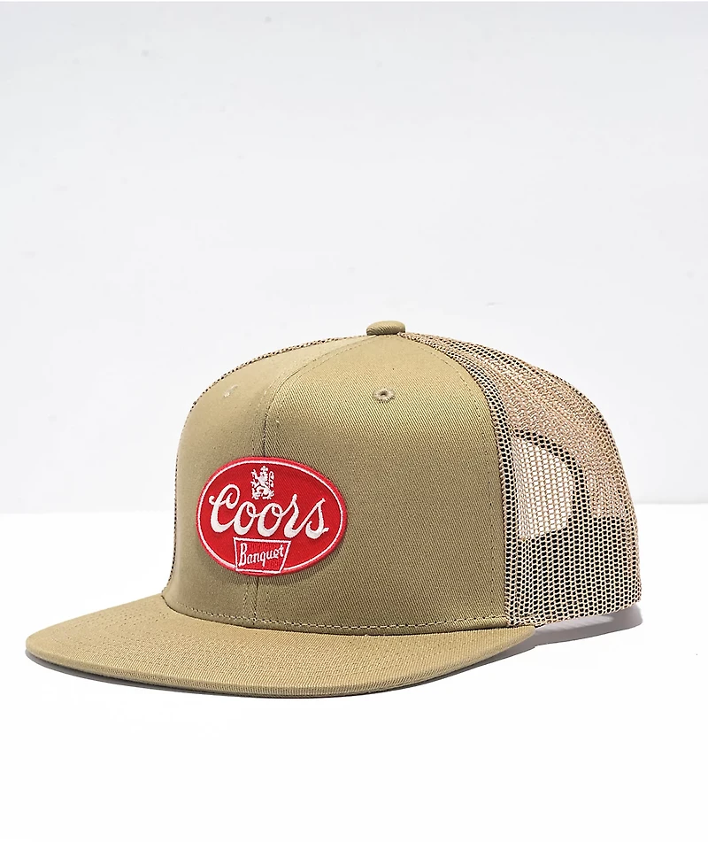 Brixton x Coors Griffen Khaki Trucker Hat