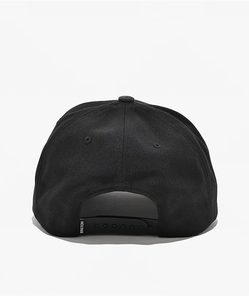 Brixton x Coors Griffin 3 Black Snapback Hat