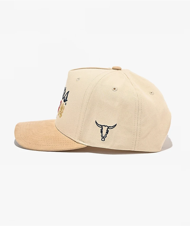 Brixton x Coors Griffin Tan & Khaki Snapback Hat