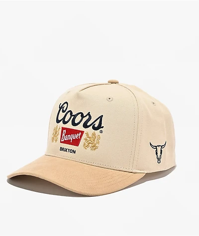 Brixton x Coors Griffin Tan & Khaki Snapback Hat