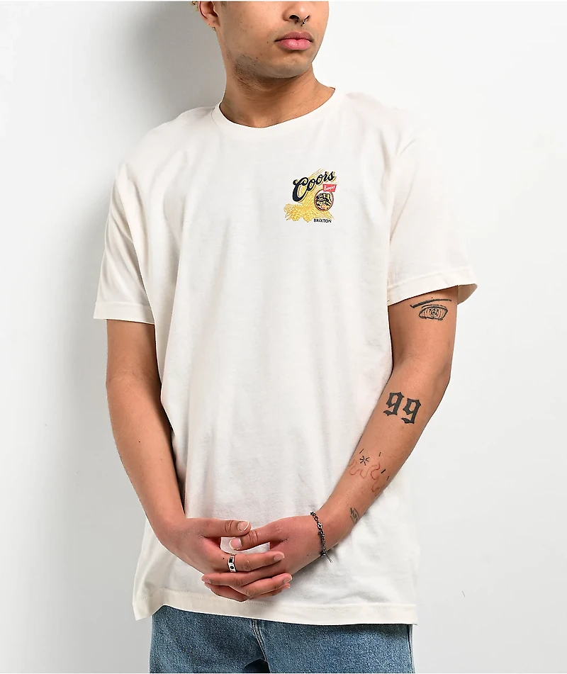Brixton x Coors Hops Cream T-Shirt