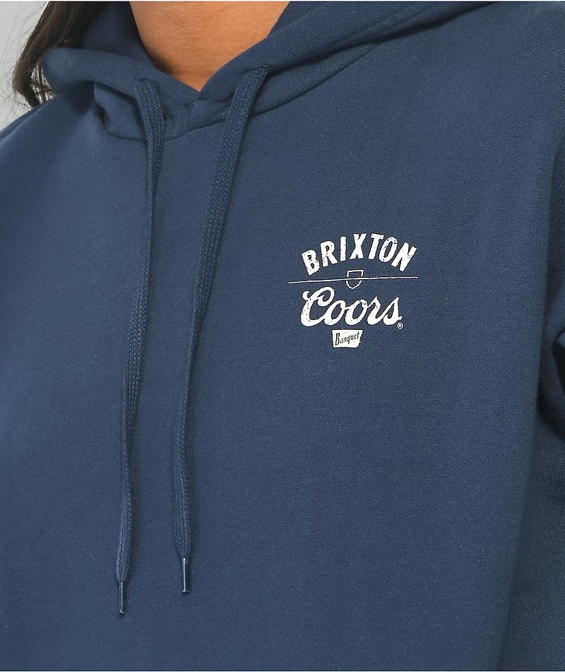 Brixton x Coors Labor Navy Hoodie
