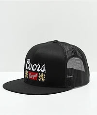 Brixton x Coors Primary II Black Trucker Hat